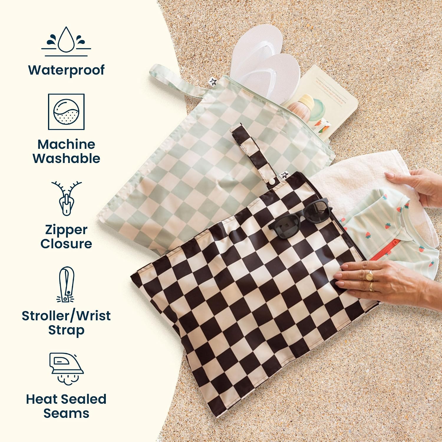 Thumbnail 2 de Tiny Twinkle Waterproof Wet Bag 2-Pack: Reusable Travel Bags for Wet Clothes, Diapers and Swimwear