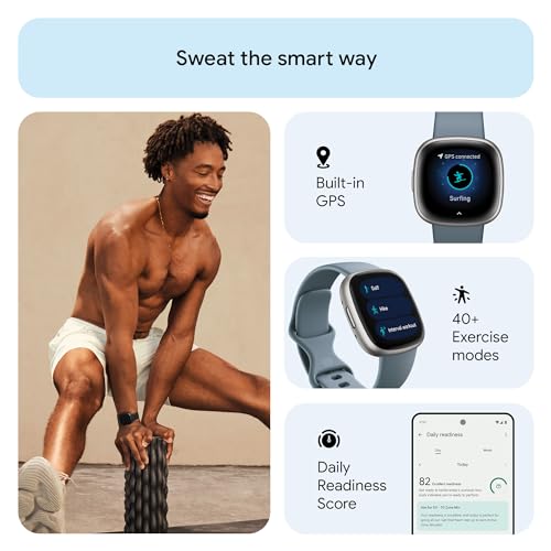 Detalle de Google Fitbit Versa 4 Fitness Smartwatch with Built-in GPS