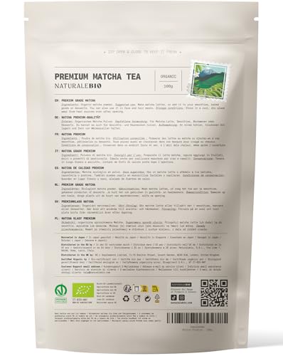 Thumbnail 8 de NaturaleBio Té Matcha en Polvo Orgánico 100 g – Grado Premium (Uji, Japón) para beber, postres y batidos