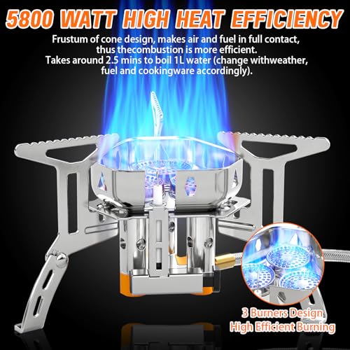 Thumbnail 2 de Awroutdoor Gas Campingkocher 5800W – kompakt, zuverlässig, piezozündung