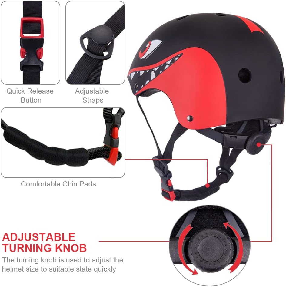 Detalle de XIAPIA Kinderhelm 2-6 Jahre – leichter Fahrradhelm mit verstellbarem Verschluss, 3D-Design und Schutz für Laufrad, Skate & Co.