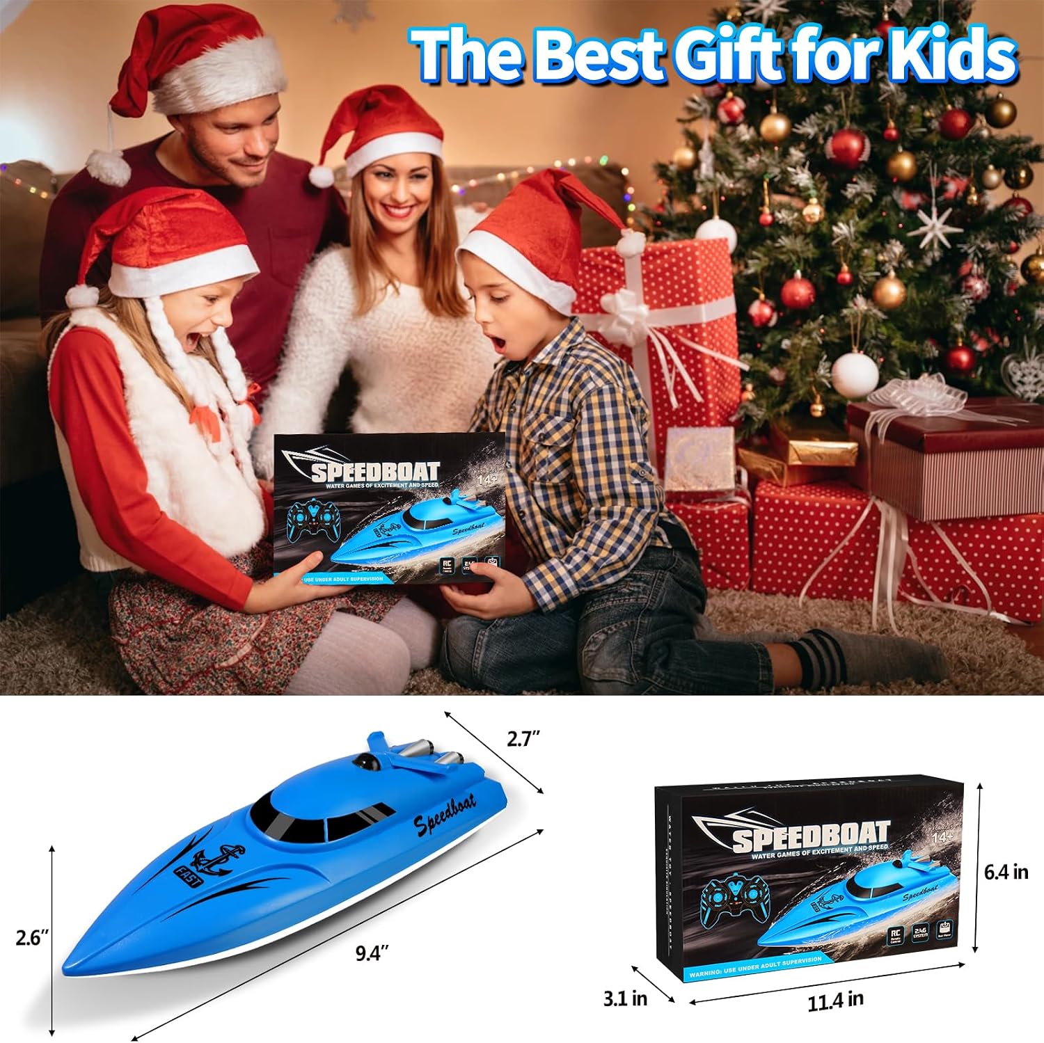 Thumbnail 6 de Habuddy RC Boat — 2.4 GHz High Speed Mini RC Boat for Pools & Lakes