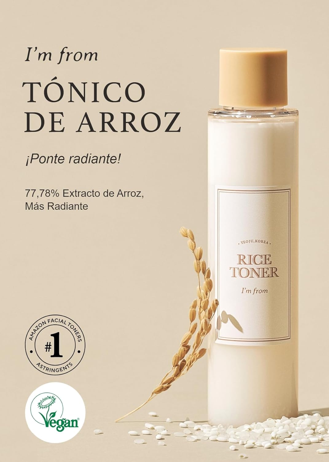 Thumbnail 1 de I'm from Tónico de Arroz 🍚, Hidratante Vegano para Piel Seca