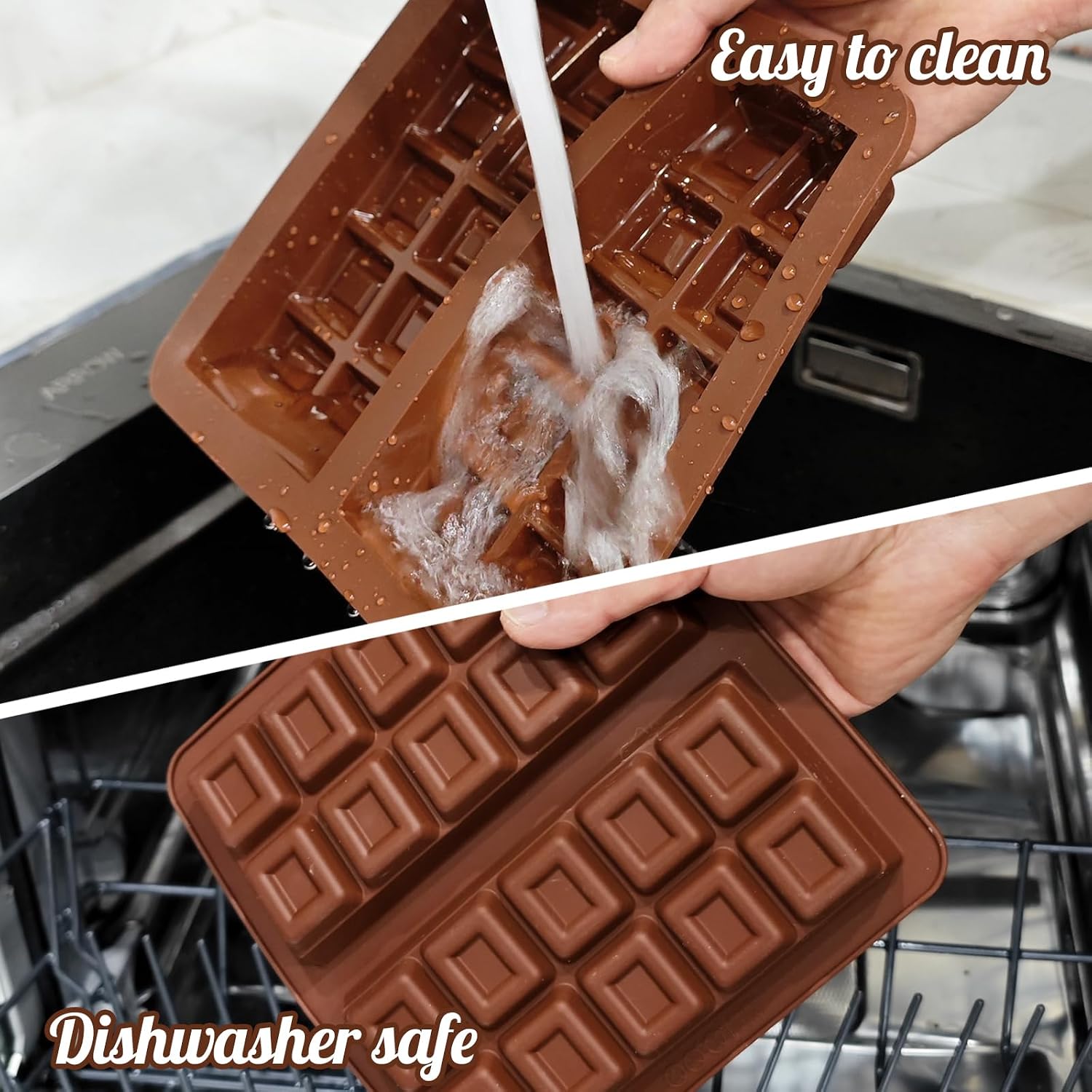 Thumbnail 6 de Webake Silicone Chocolate Bar Moulds 2 pcs