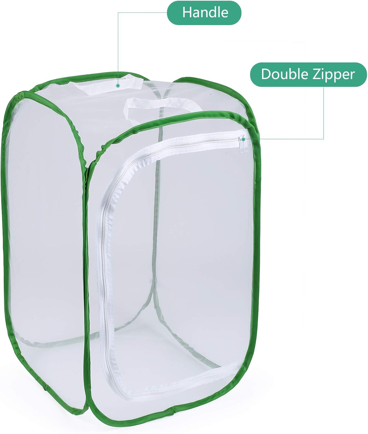Detalle 2 de 23.6-Inch Large Butterfly Habitat Insect Cage: Pop-Up Clear-View Enclosure