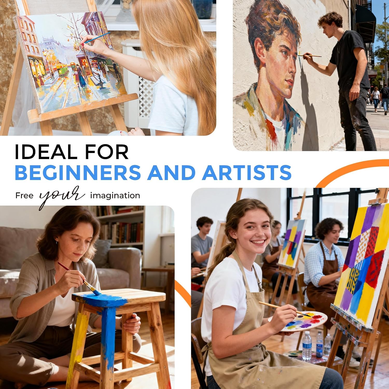 Thumbnail 6 de Nicpro Acrylic Paint Set, 14 Colors