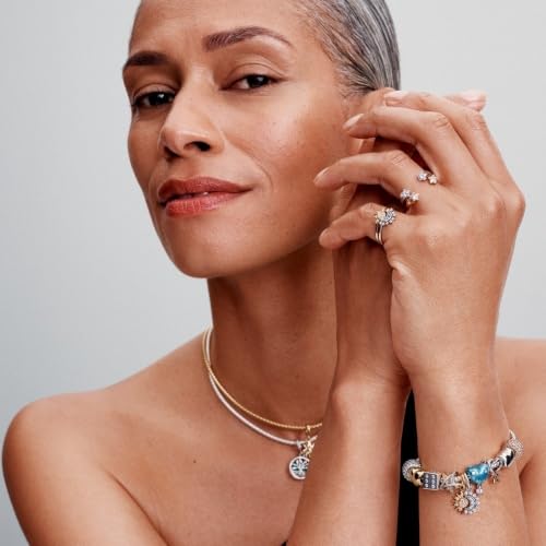 Detalle de Pandora Anhänger 763585C01 – Sterling Silber mit 14k Goldplattierung, Cubic Zirconia klar