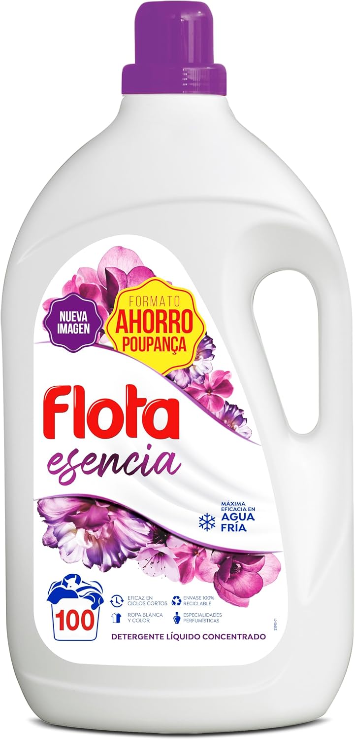 Detalle de FLOTA 60009676 płyn do prania, 2 × 100 prań, do bieli i kolorów