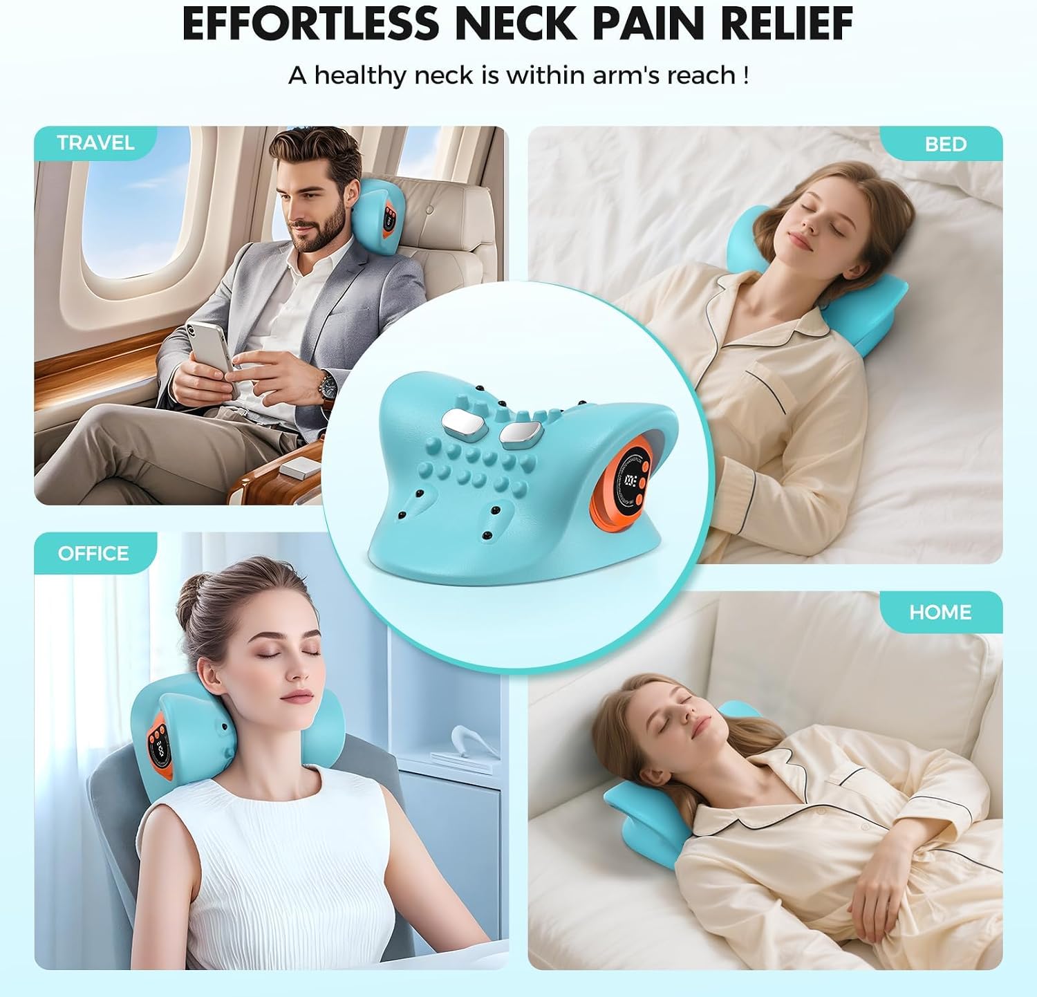 Thumbnail 2 de Electric Neck Massager with Heat (2026) – Wireless Shiatsu Massage for Neck and Back