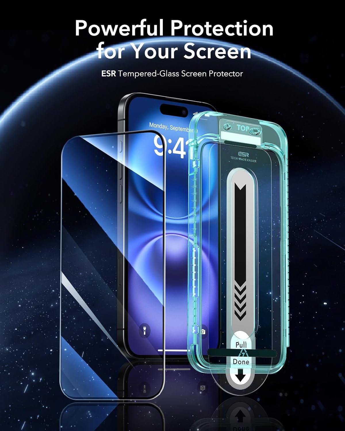 Thumbnail 1 de ESR Screen Protector for iPhone 16 3-Pack