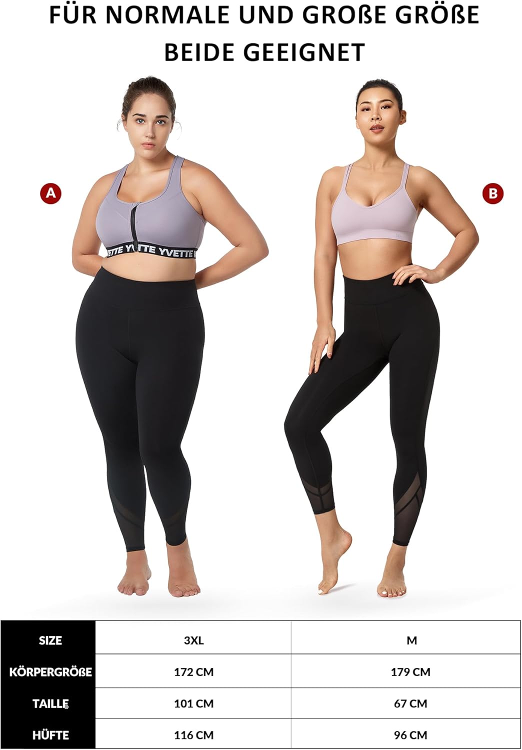 Thumbnail 5 de Yvette Damen Sport Leggings High Waist đâ