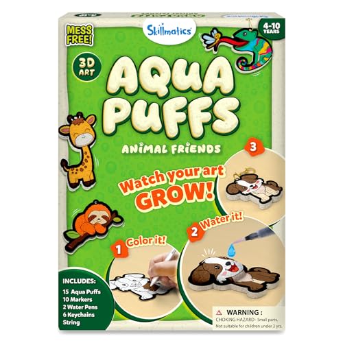 Detalle de Skillmatics Aqua Puffs Animals: Magical Water-Activated Puff Art for Kids