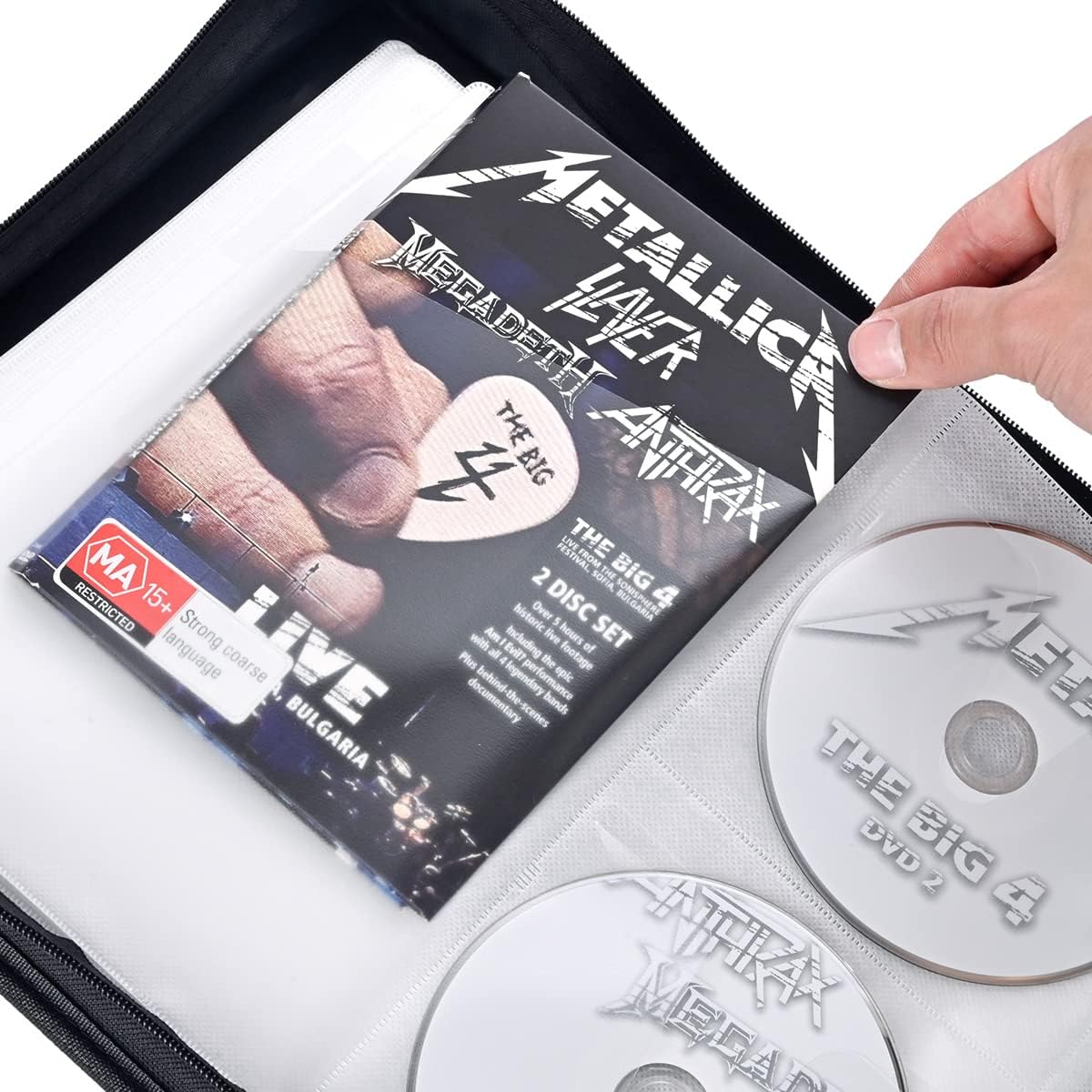 Thumbnail 2 de LIOVODE DVD Case 200 DVDs and 100 Booklets — Durable Home & Car Media Organizer