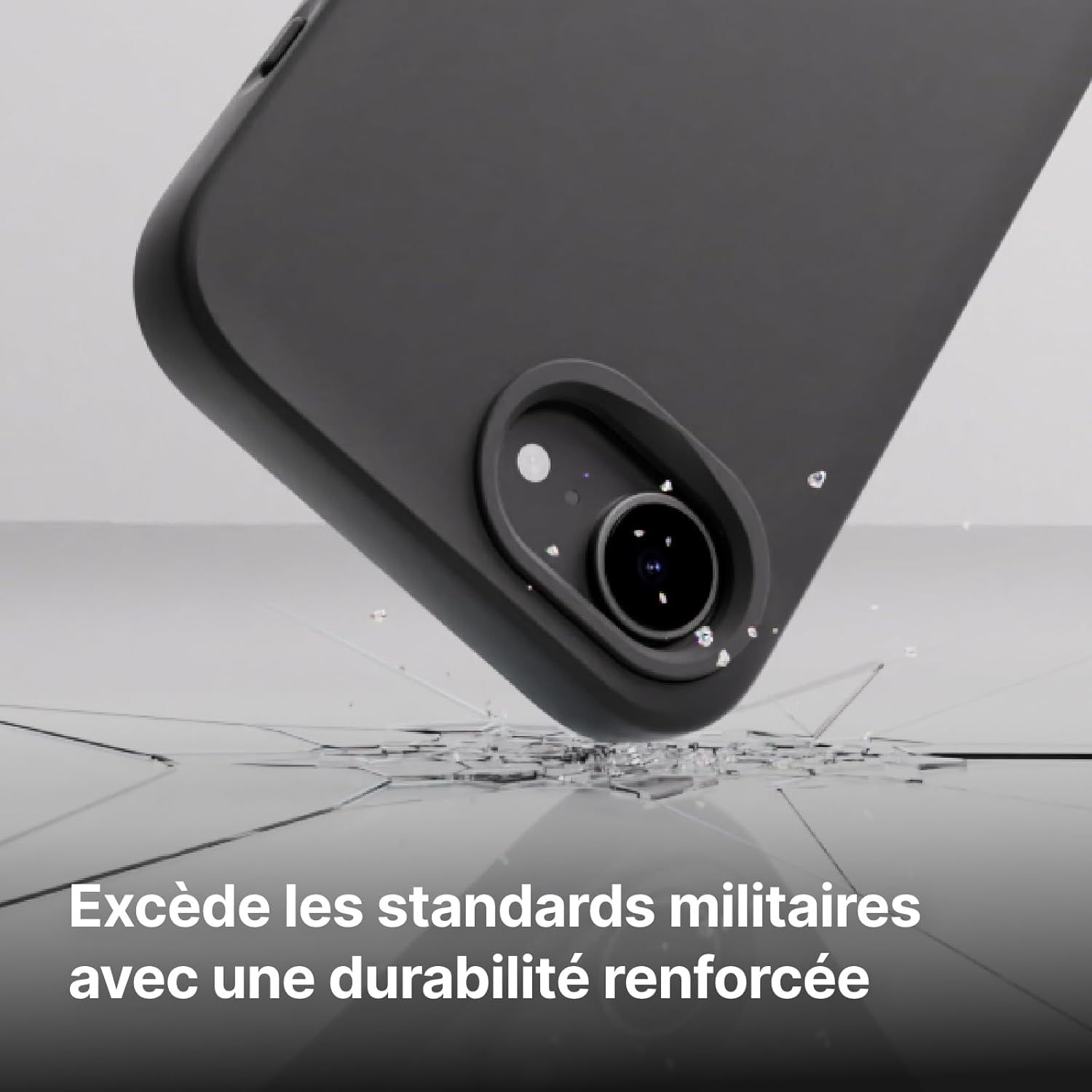 Thumbnail 1 de RhinoShield SolidSuit MagSafe pour iPhone 17e / 16e – Coque fine et absorbante, finition mate