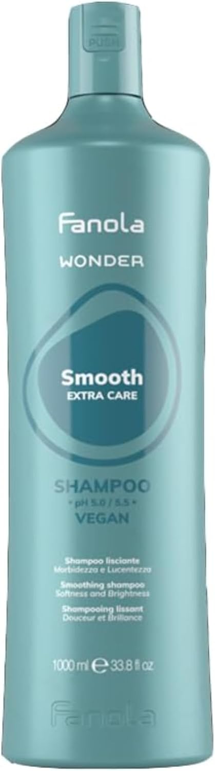 Detalle de Fanola Wonder Smooth Extra Care Shampoo 1000 ml: shampoo lisciante senza SLS/SLES
