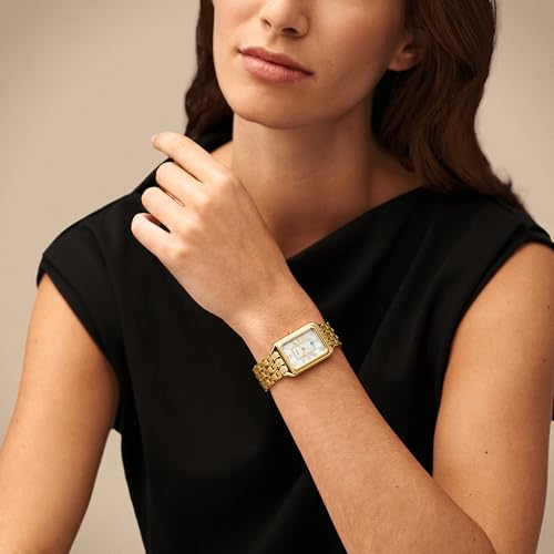 Detalle 2 de Fossil Raquel Watch for Women: Gold Tone with Pearl White Dial