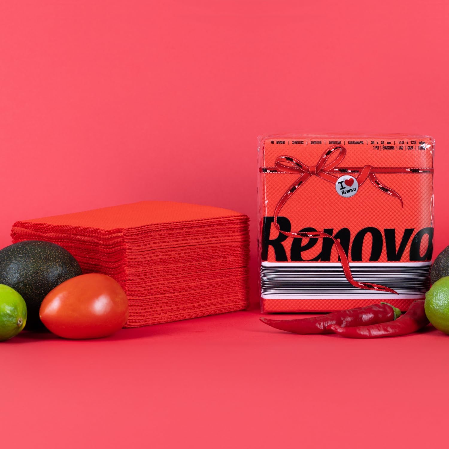 Detalle 2 de Renova Red Label Servilletas de Papel - 70 unidades 🧻
