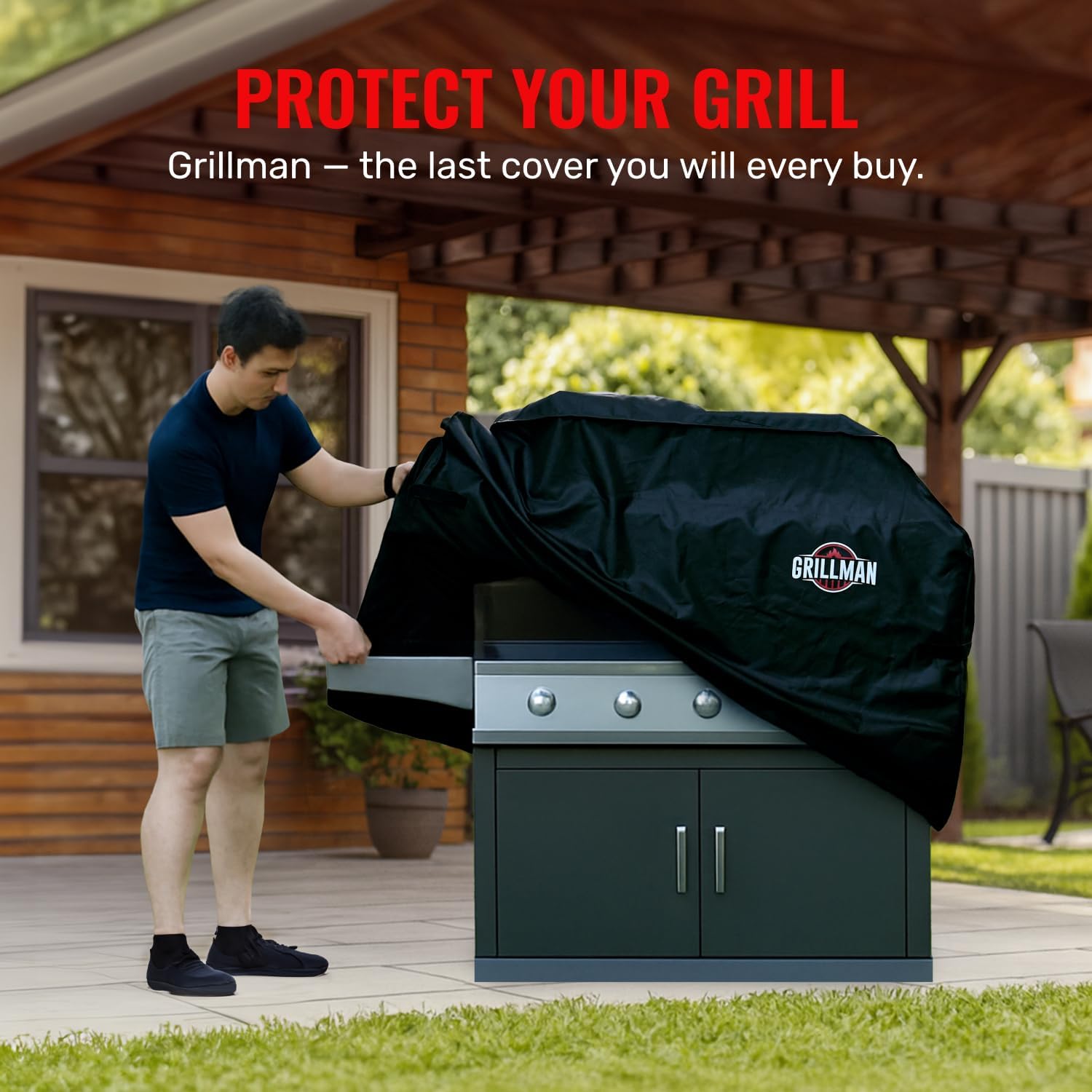 Detalle 2 de Grillman Grill Cover, 58 Inch