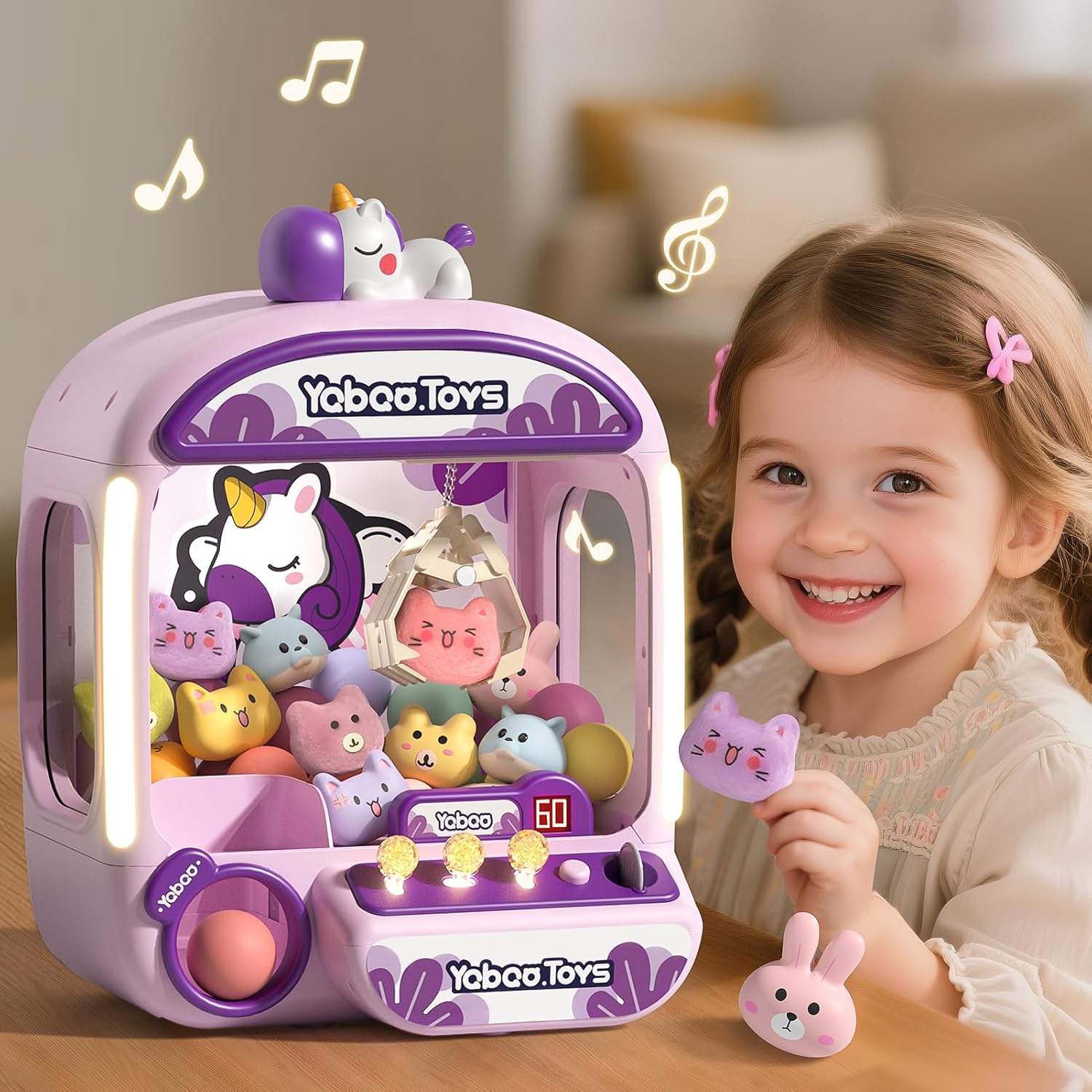 Detalle 2 de Large Claw Machine for Kids 1 Mini Arcade Game