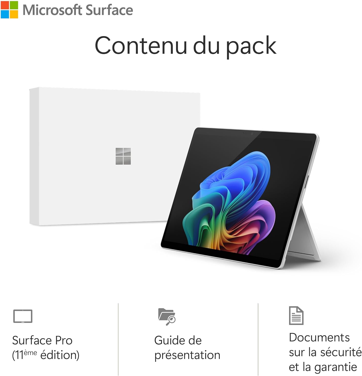 Thumbnail 5 de Microsoft Surface Pro 11e édition (Copilot+ PC) – 2-en-1 OLED 13” tactile, Snapdragon X Elite, 16 Go, SSD 1 To (chargeur non inclus) – Platine