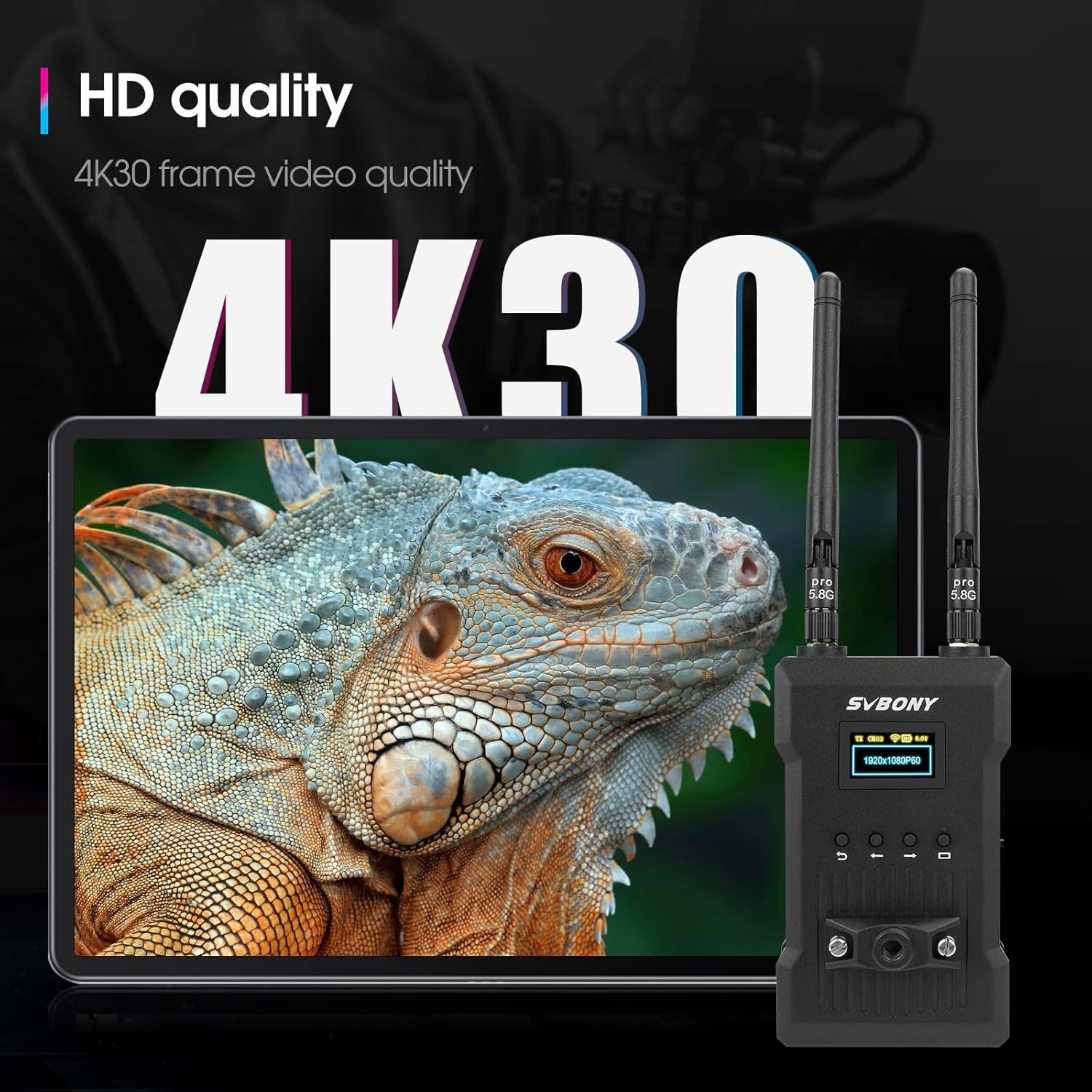 Detalle 2 de SVBONY ST1 Transmisor HDMI inalámbrico 300 m