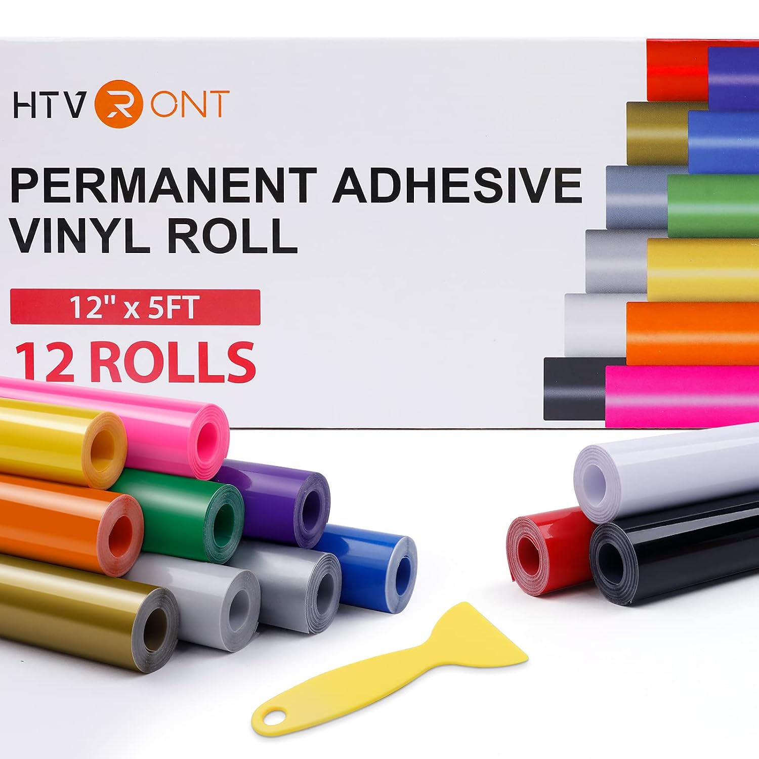 HTVRONT Permanent Vinyl for Cricut 12 Pack