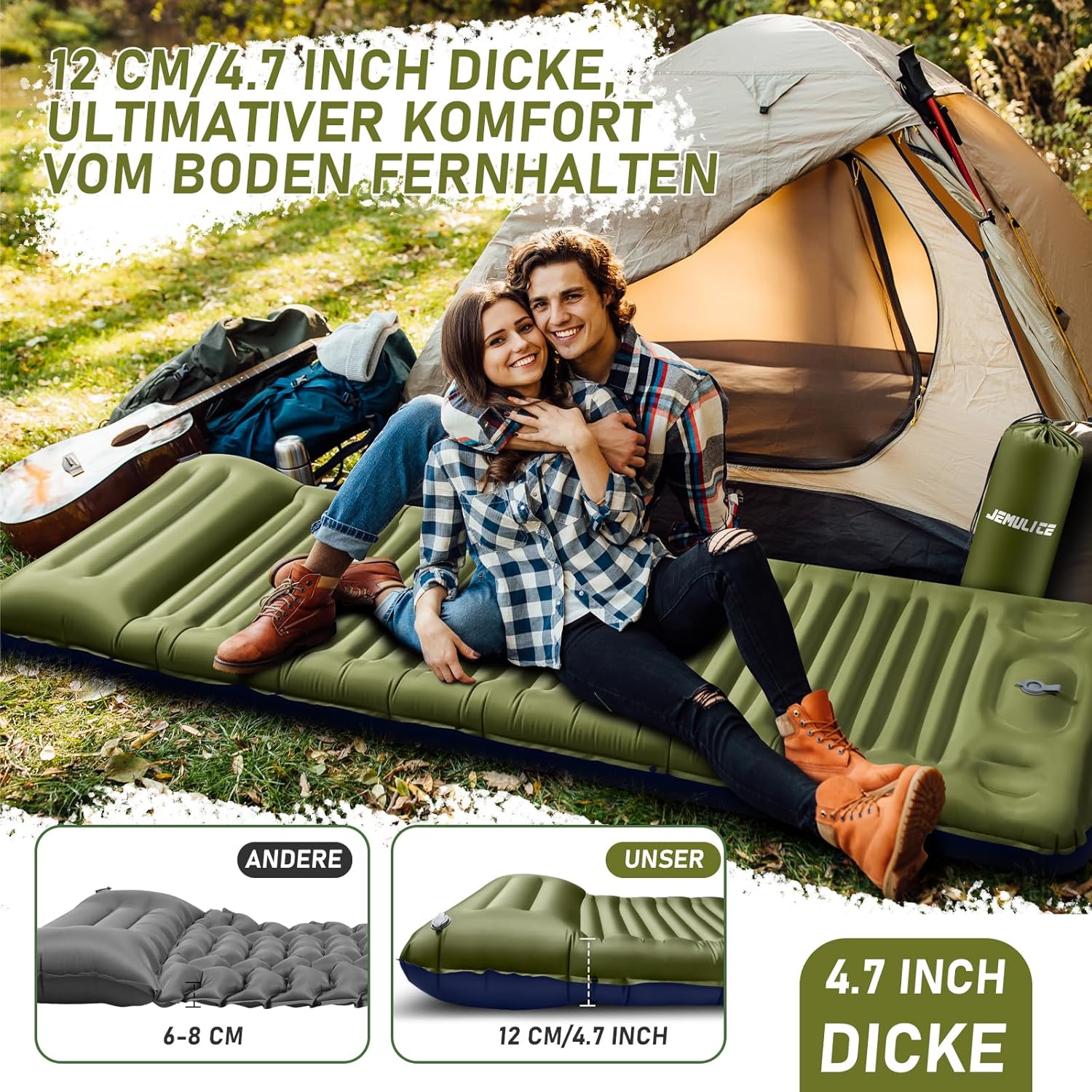 Thumbnail 6 de JEMULICE Isomatte Camping 12 cm