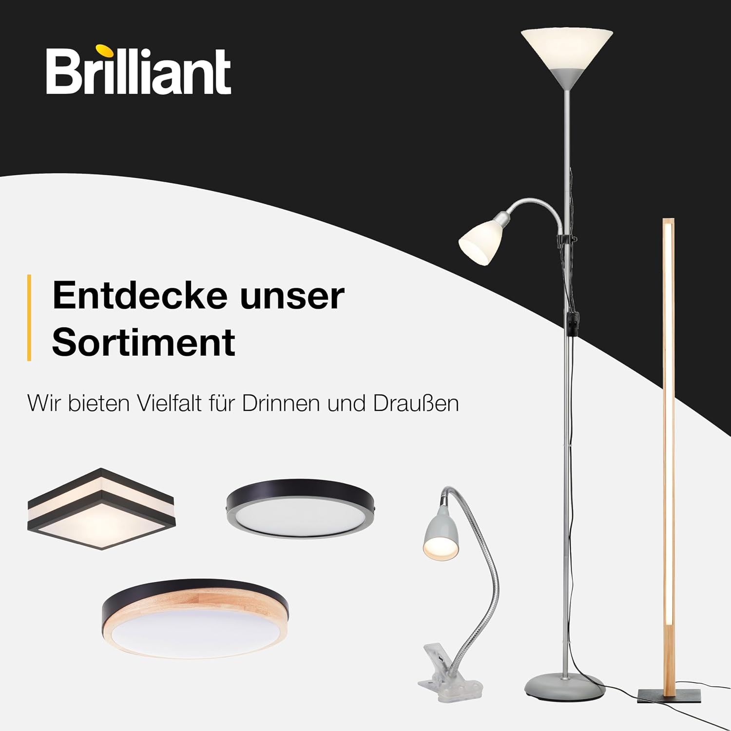 Thumbnail 6 de Brilliant Lampada per esterni IP23 nero 🌧