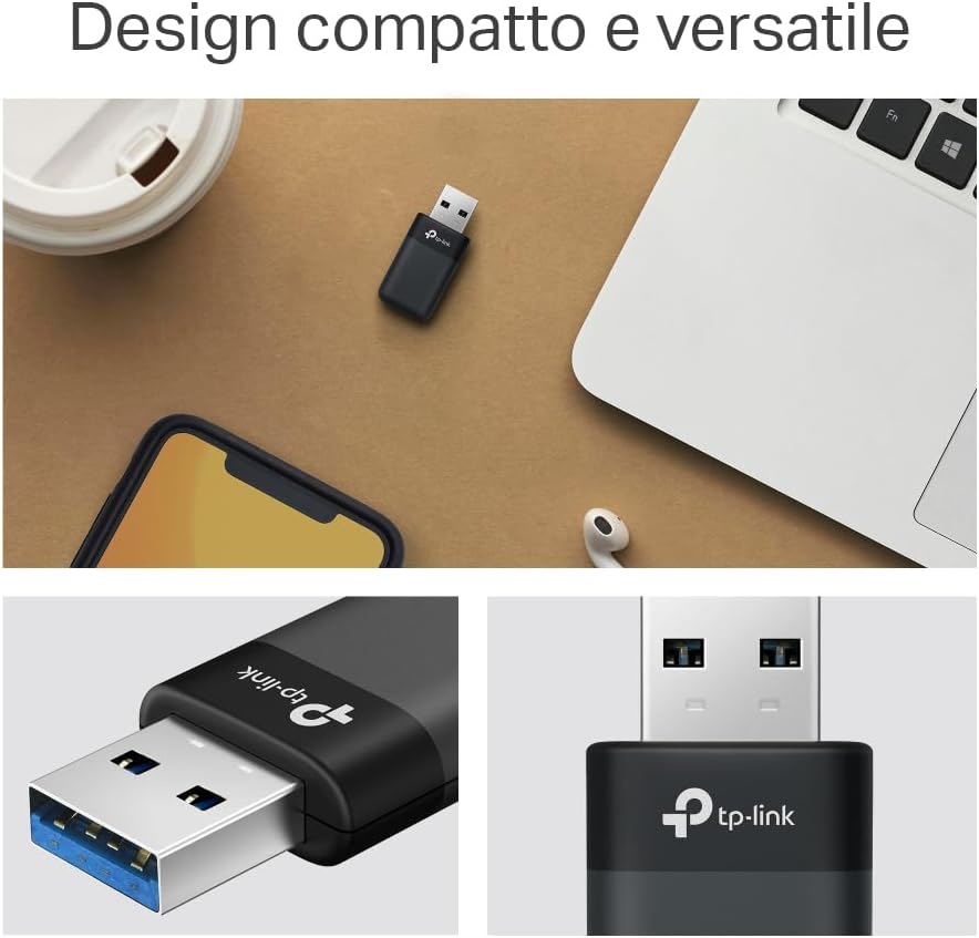 Detalle de TP-Link Archer TX23U: Adattatore USB WiFi 6 AX1800 con driver preinstallato