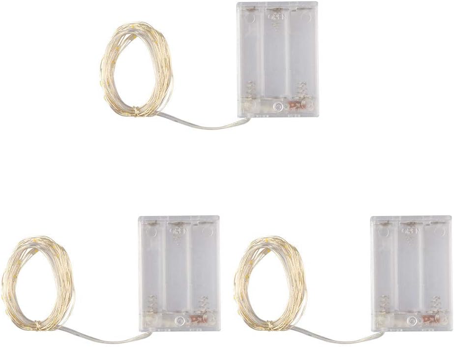 Thumbnail 6 de BOLWEO Battery Powered Fairy String Lights – 3 packs, 10ft Copper Wire, 30 LEDs, Multi-Colour