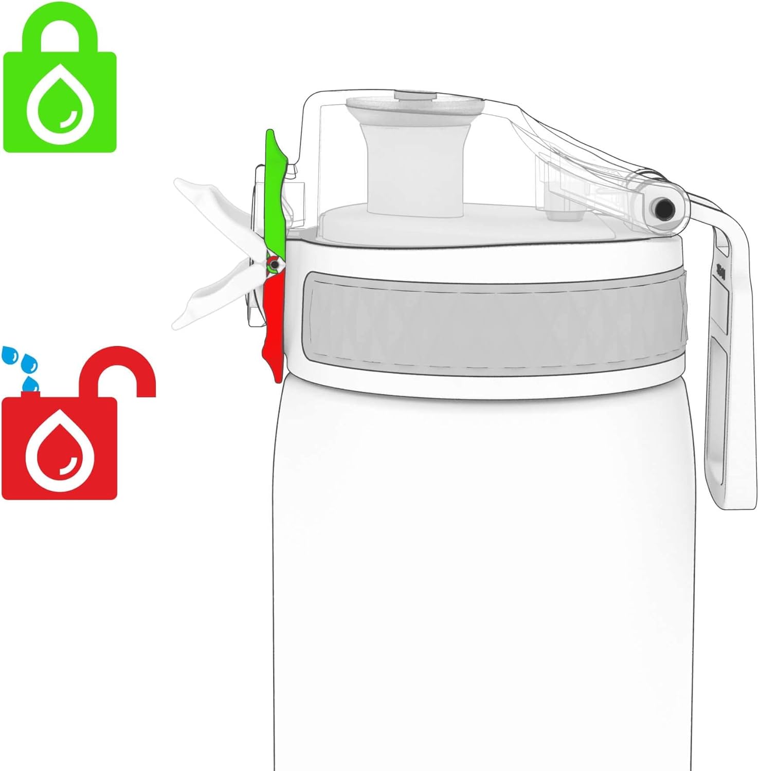 Thumbnail 3 de ION8 Gourde 500 ml – Anti-Fuite, Facile à Ouvrir, Sans BPA, Lavable au lave-vaisselle