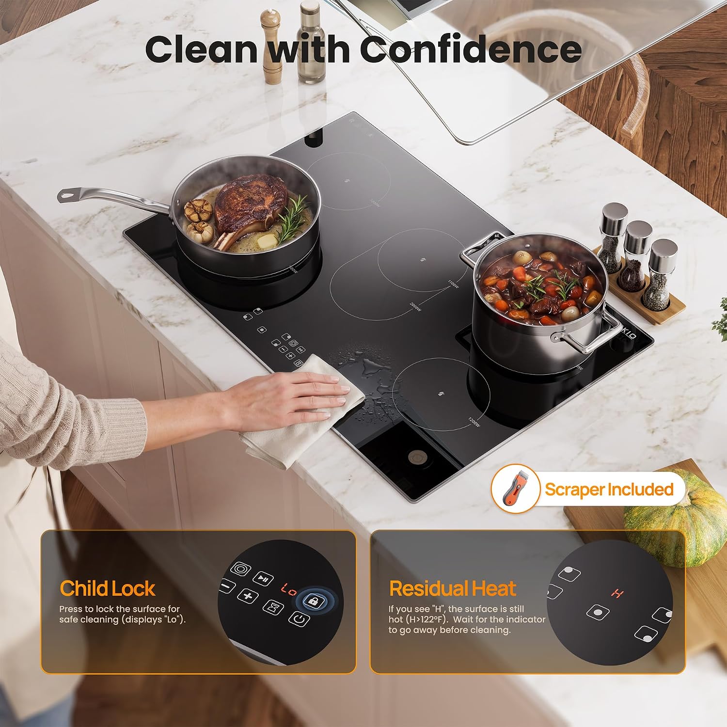Thumbnail 6 de VIKIO HOME 30-Inch Electric Cooktop