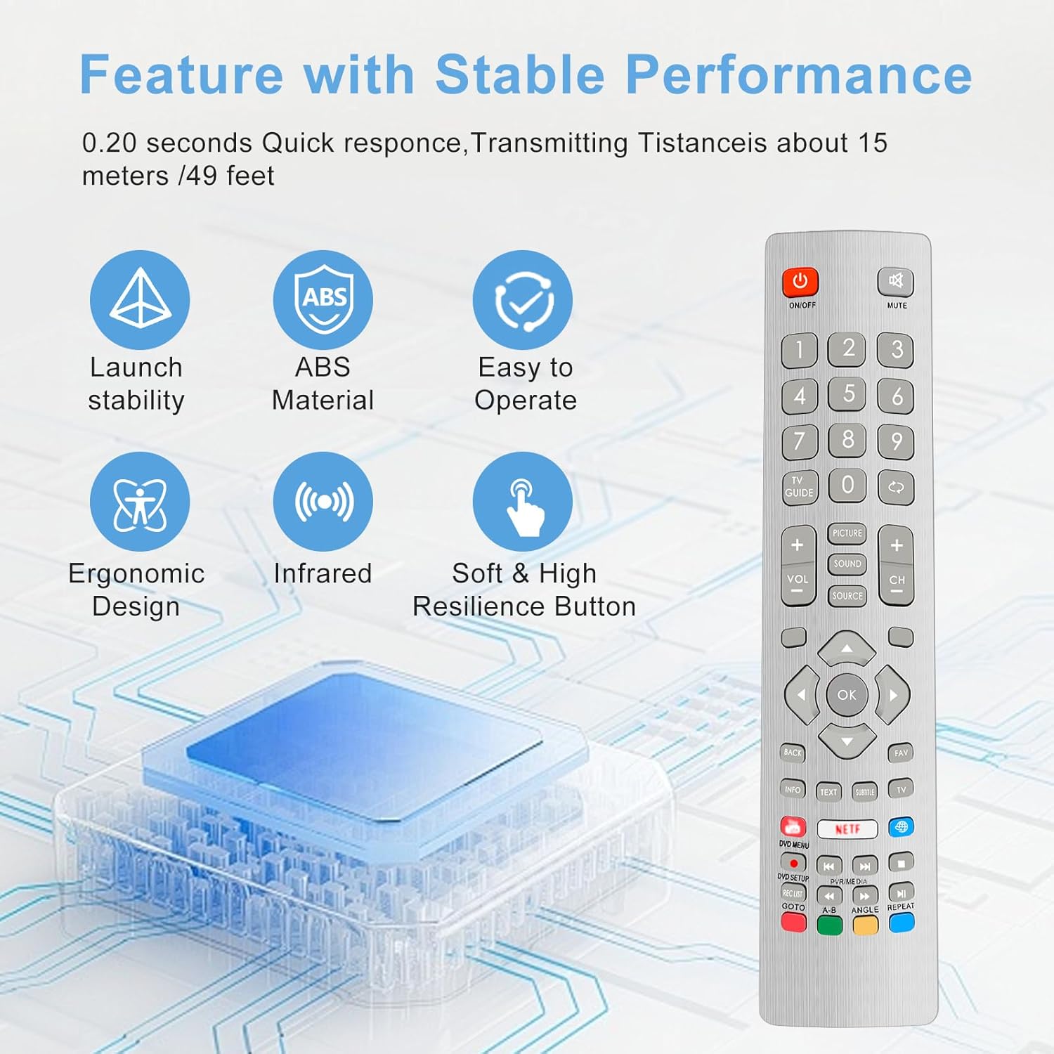 Thumbnail 4 de Sharp Aquos Replacement Remote 2‑shortcut universal