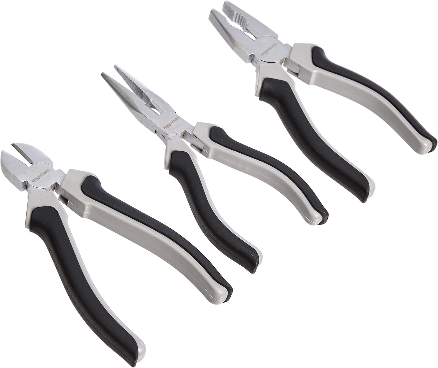 Thumbnail 2 de Amazon Basics Zangen 4Stück Set – 150 mm Seitenschneider, Kombizange, Spitzzange & 250 mm Wasserpumpenzange