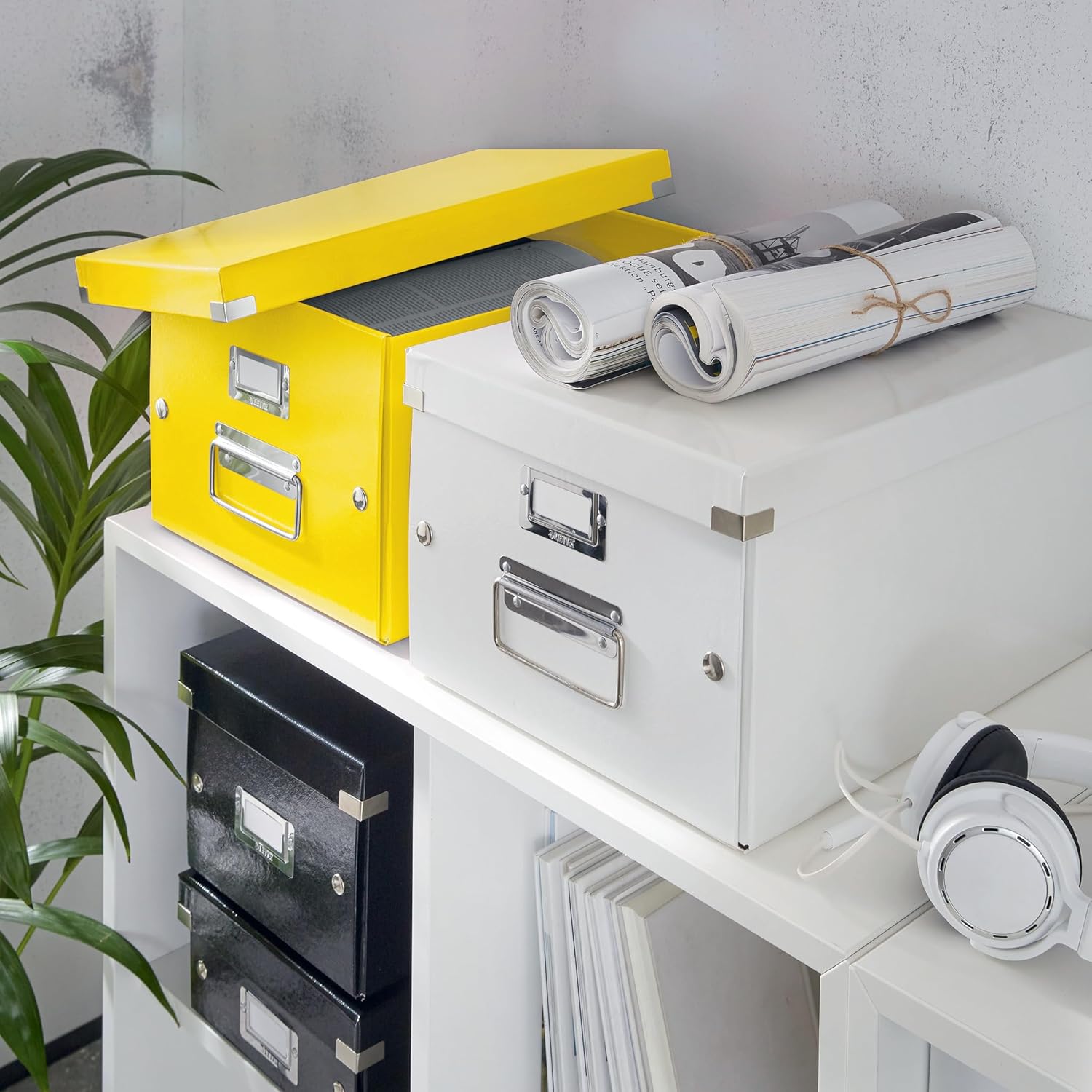 Thumbnail 5 de Leitz Click and Store Medium A4 Box in Yellow (60440016)