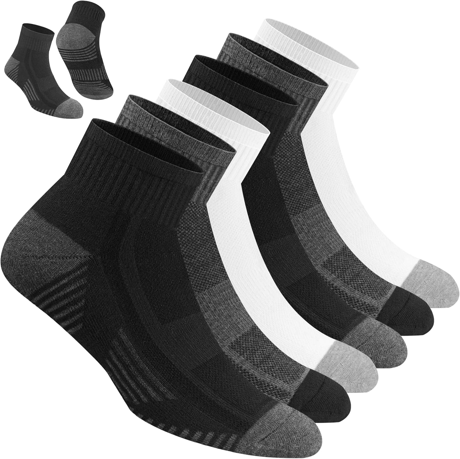 Thumbnail 5 de NAVYSPORT Men's Cotton Sports Socks, Pack of 6 Pairs