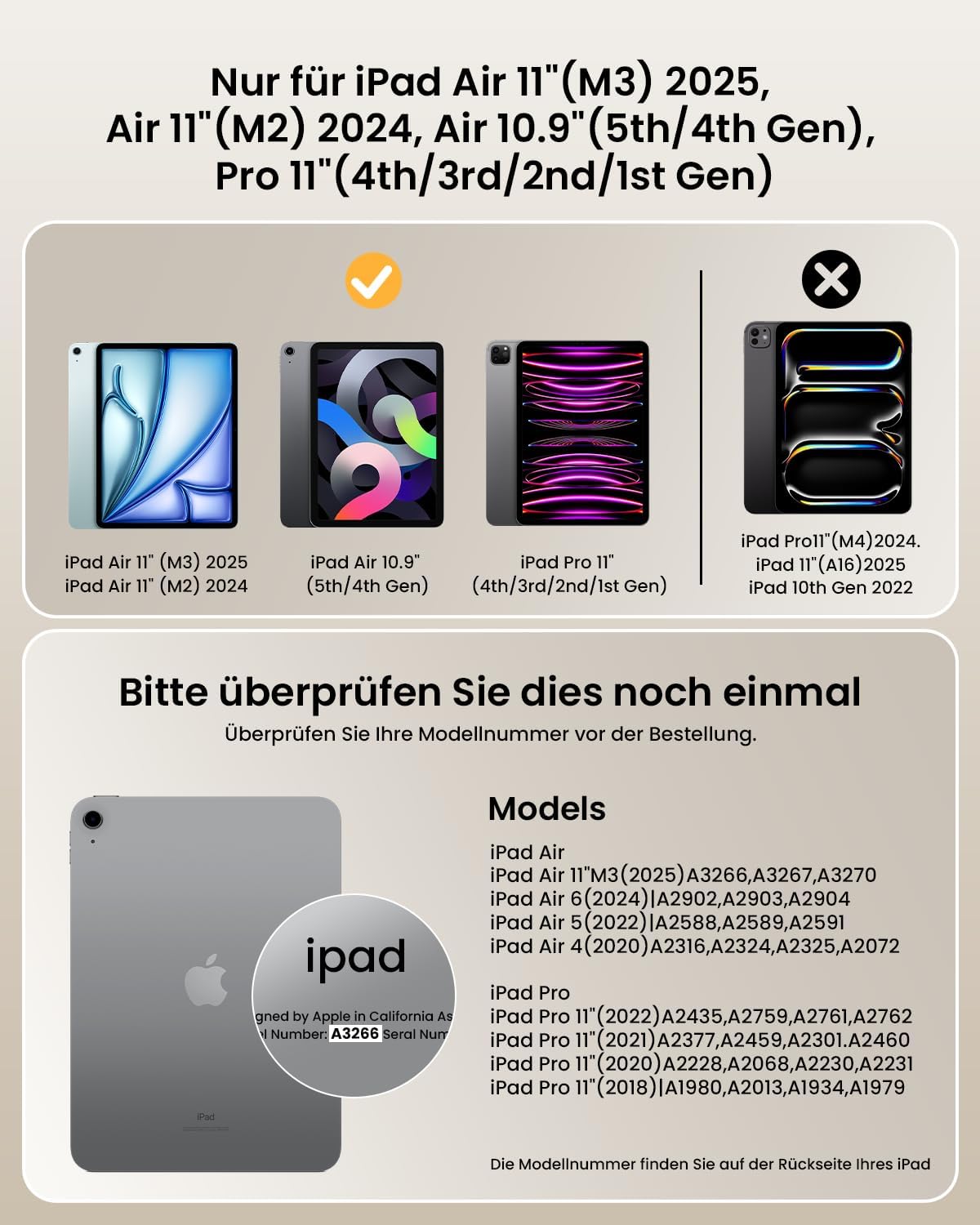 Thumbnail 1 de ProtoArc TK500 iPad Hülle 11" ⌨