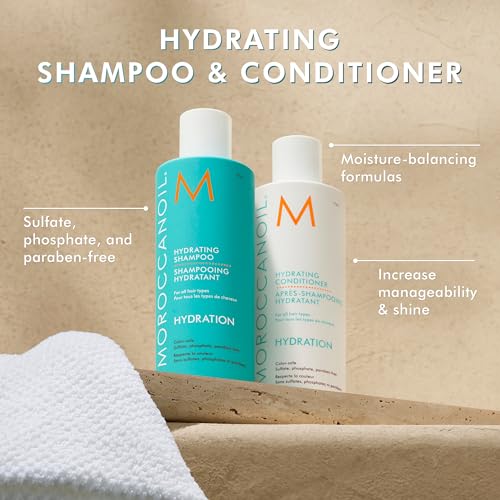 Detalle 2 de Moroccanoil Hydrating Shampoo, 8.5 Fl. Oz — Gentle, Hydrating Cleanser for Normal to Dry Hair