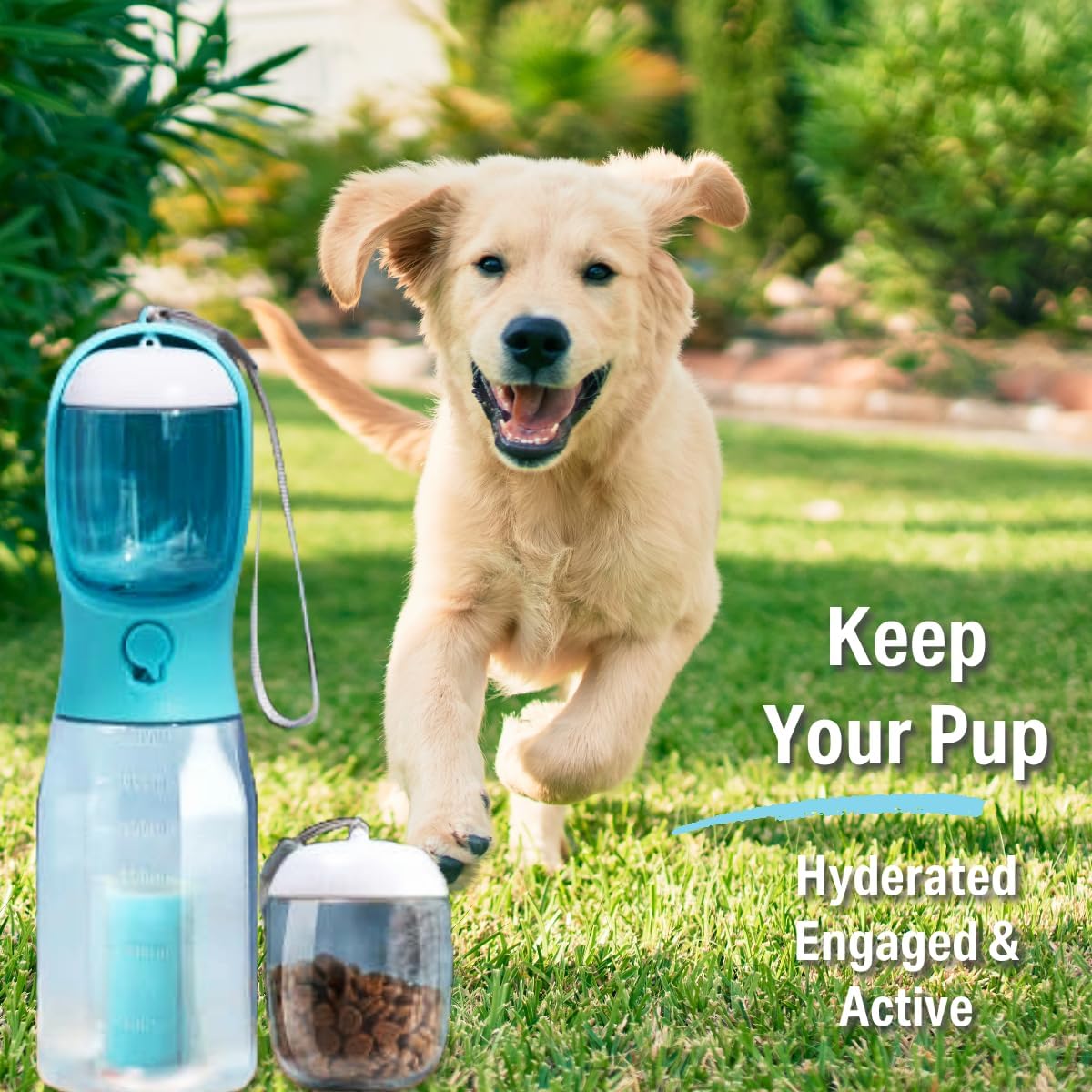 Detalle de PANJAL Portable Dog Water Bottle 600ml