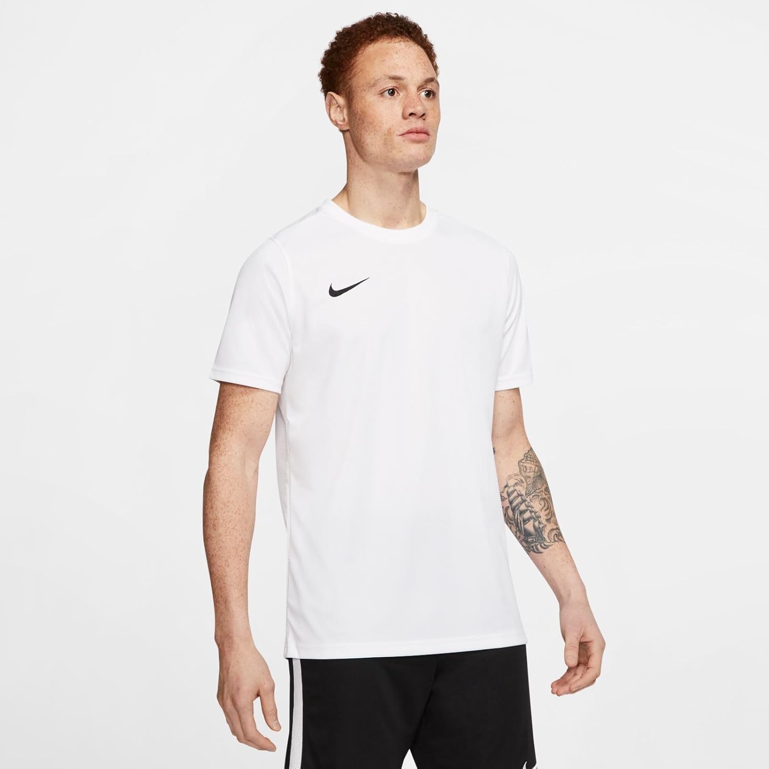 Thumbnail 1 de Nike M Nk Dry Park Vii Jsy Ss camiseta de fútbol para hombre blanca y negra (manga corta) en talla XL