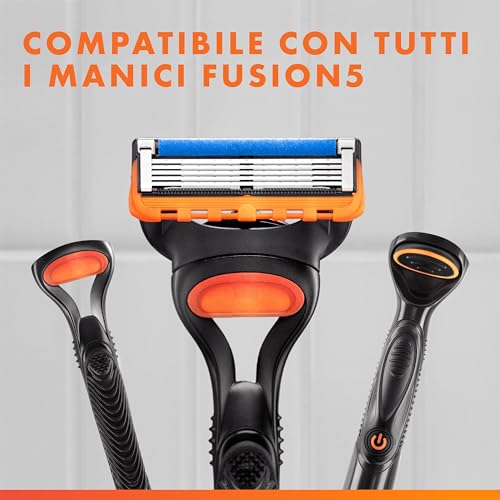 Detalle de Gillette Fusion5 Lamette – 20 Cartucce per Rasoi uomo, Multicolore