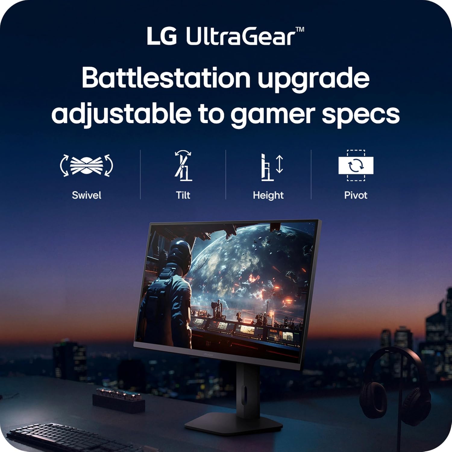 Detalle de LG 27G61ZB-B Ultragear 27-Inch QHD IPS Gaming Monitor