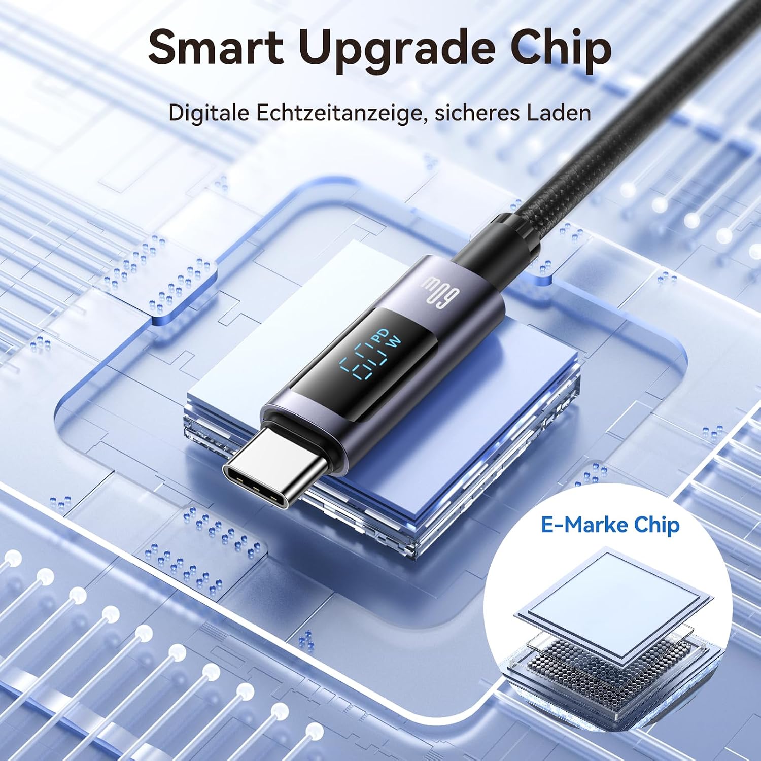 Detalle 2 de enablink 6-in-1 Multi USB C Ladekabel 60W 🔌