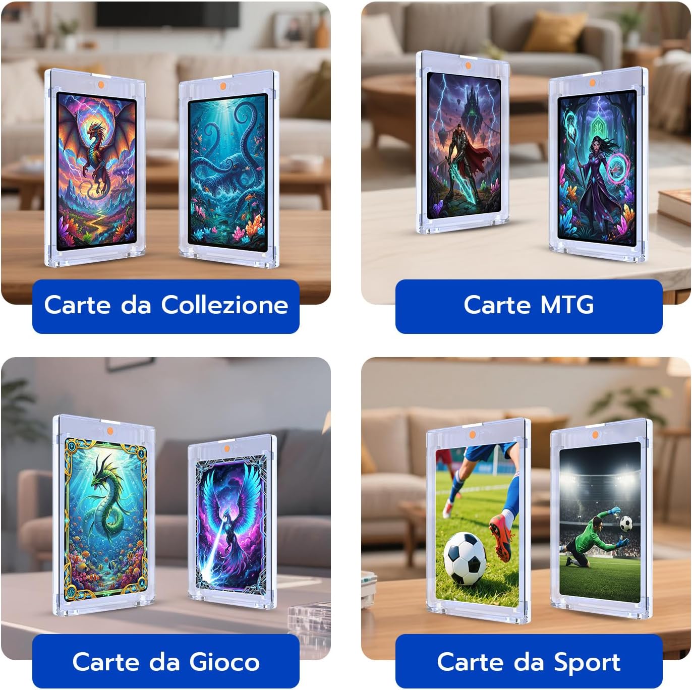 Thumbnail 6 de Tolesum Aggiornato porta carte magnetico UV 20 pezzi (35PT) per carte collezionabili