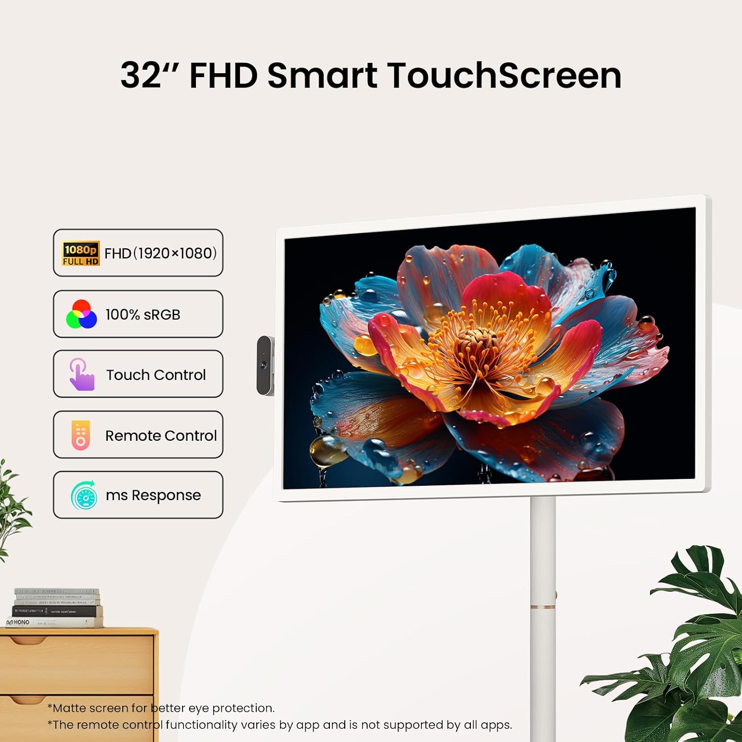 Thumbnail 1 de ApoloSign 32 inch FHD Smart Portable TV 2nd Gen with Android OS EDLA-Certified, Movable Touchscreen and Full Swivel Rotation