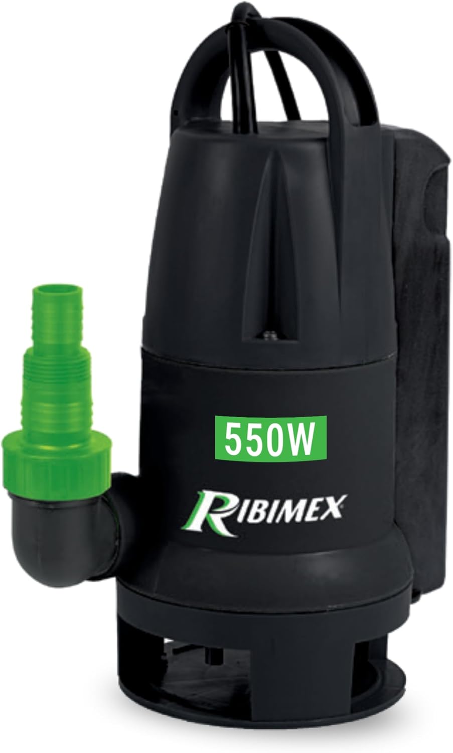 Thumbnail 4 de Ribimex Pompa sommersa per acque scure con particelle fino a 25 mm – PRPVC400C, 9.500 L/h, 400 W