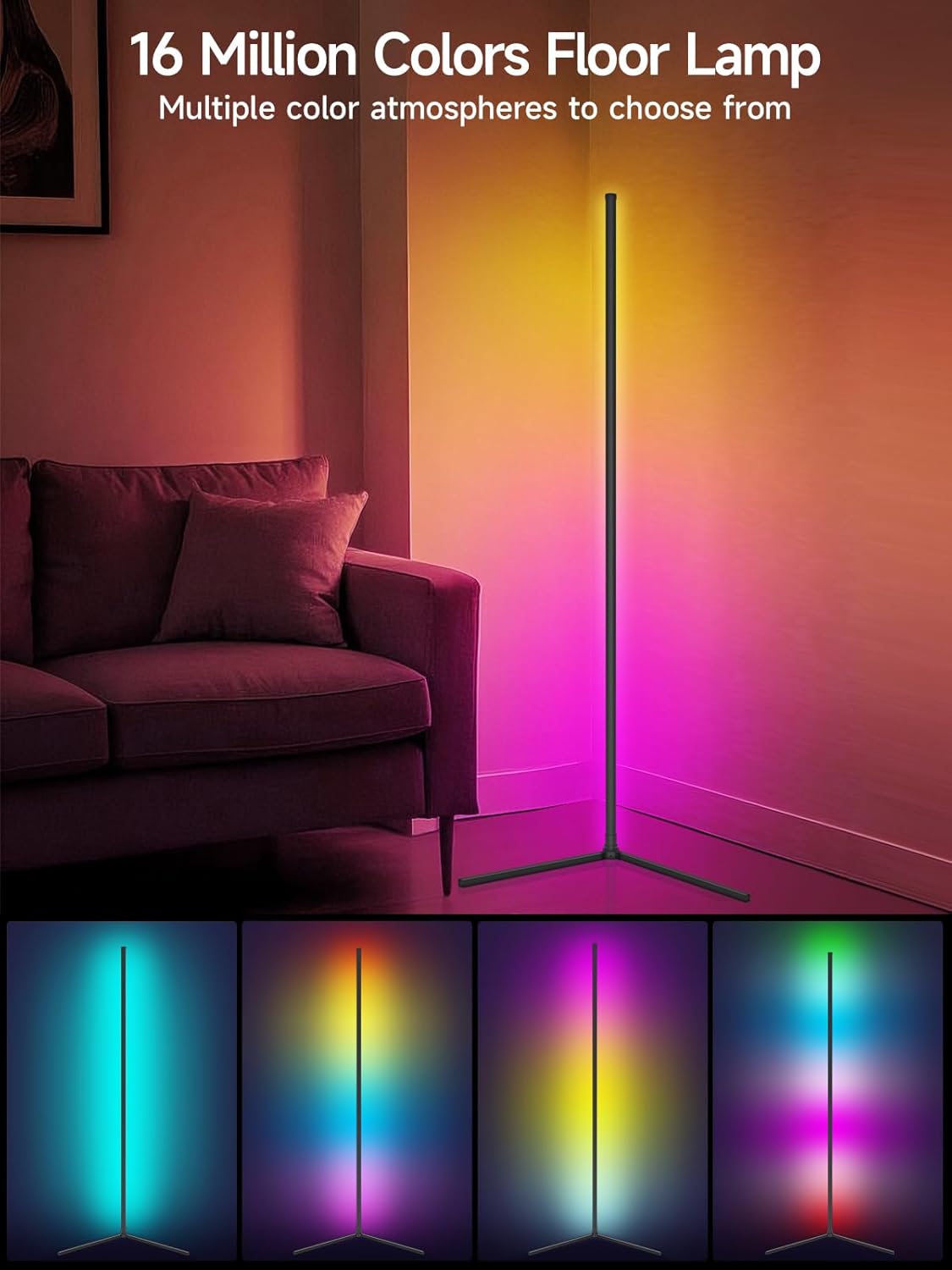 Thumbnail 3 de Tyute LED Floor Lamp Smart RGB, Dimmable