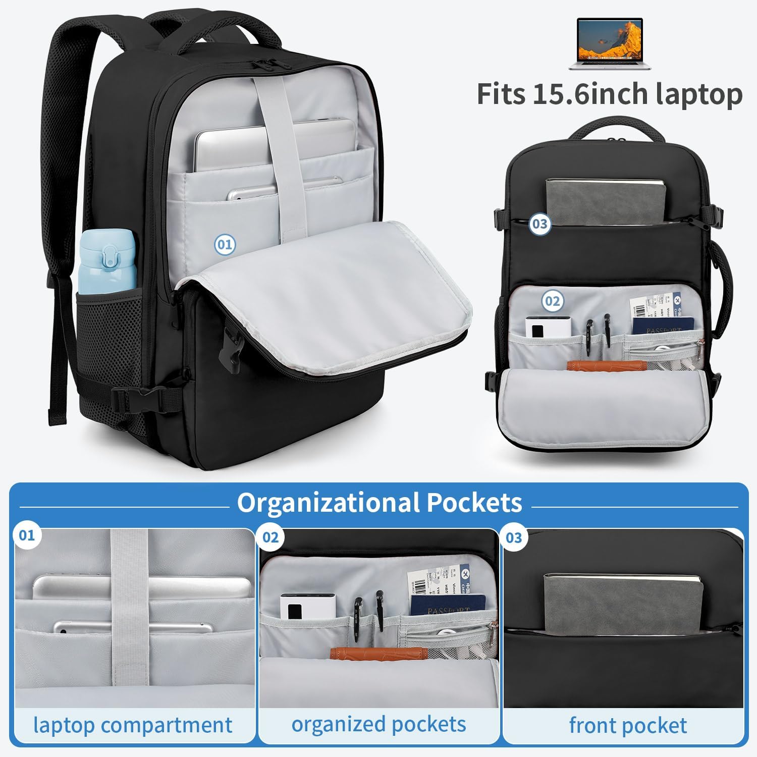 Detalle 2 de ZOMFELT cabin bag 15.6 inch