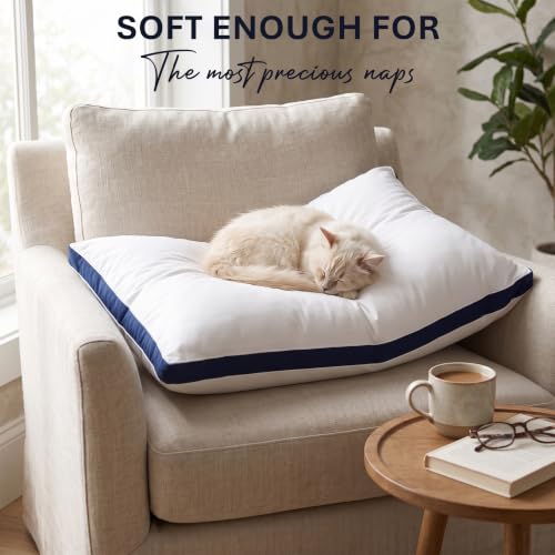Thumbnail 6 de Utopia Bedding Pillows 2 Pack (Queen) – Brushed Navy Microfiber Pillows