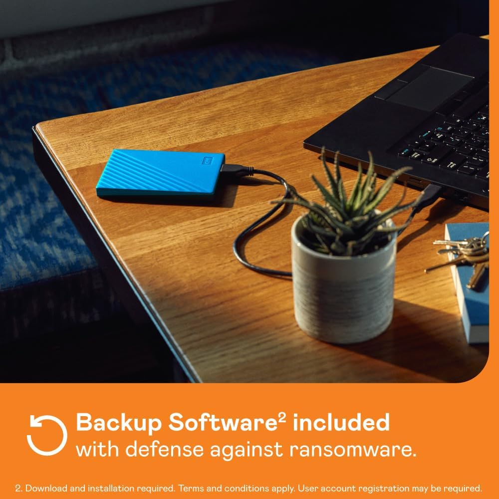 Detalle 1 de WD My Passport WDBPKJ0050BBL-WESN 5TBポータブルHDD USB 3.0・256ビットAES暗号化